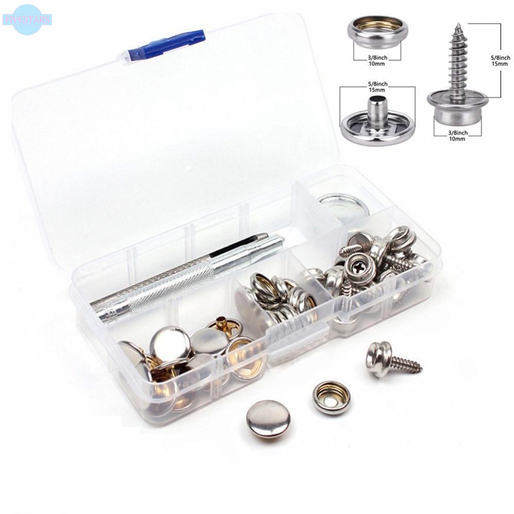 fast-shipping-press-studs-kit-45pc-button-cap-stainless-steel-studs-w-tool-15mm-fasteners-kit