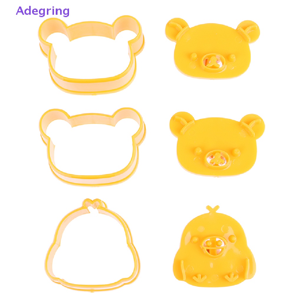 adegring-อุปกรณ์แม่พิมพ์-ลายนูน-รูปหมีน่ารัก-สําหรับใช้ทําแซนวิช-ขนมปัง-เค้ก-บิสกิต-3-ชิ้นต่อชุด