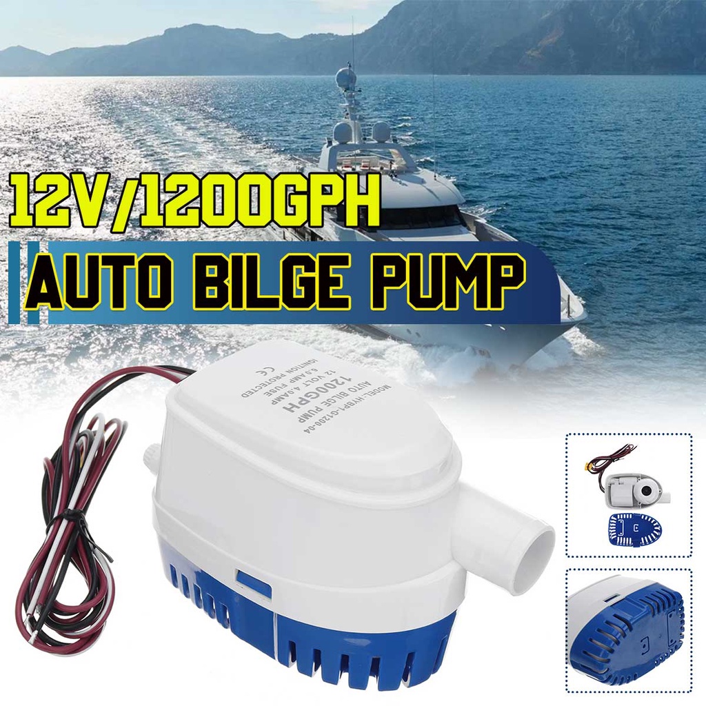 เครื่องปั๊มน้ําท้องเรืออัตโนมัติ-1200gph-12v-พร้อมสวิตช์-สําหรับเรืออัตโนมัติ