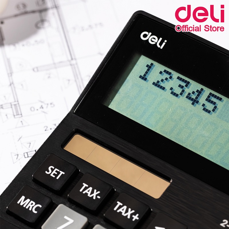 deli-m126-calculator-12-digit-เครื่องคิดเลขพลาสติก-tax-แบบตั้งโต๊ะ-12-หลัก-รับประกัน-5-ปี-เครื่องคิดเลข-เครื่องคิดเลขตั้งโต๊ะ