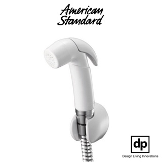 American Standard สายฉีดชำระ+ พร้อมสาย + ขอเเขวนเเบบติดผนัง สีขาว น้ำหนักเบา (A-4700-WT)