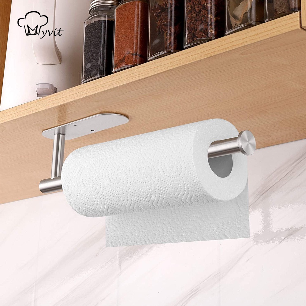 Toilet Holder Adhesive Wall Mounted Toilet Paper Towel Holders Bathroom