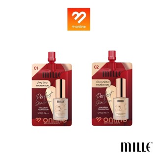 ซอง Mille Super Miracle Skin Cover Foundation / PERFECT SKIN SERUM HYALURON FOUNDATION SPF30 PA++ มิลเล่ รองพื้นคุมมัน