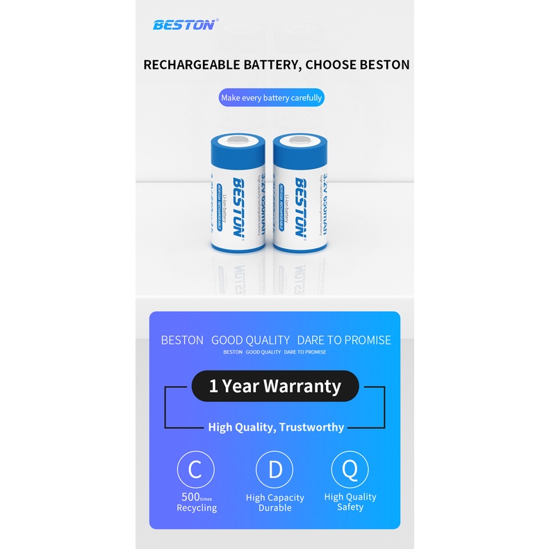 ถ่านชาร์จ-beston-rcr123a-650mah-2-ก้อน-คุณภาพสูง-ราคาถูก