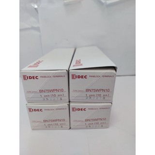 "IDEC" TERMINAL BLOCK BN75W (20PCS/BOX) : ใช้กับสายไฟ 1.5-25 Sqmm.  ***ราคาต่อ1ชิ้น*** ***(สามารถออกใบกำกับภาษีได้ค่ะ)**