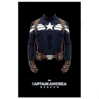 เสื้อกัปตันอเมริกา Captain America HZ Cosplay The Winter Solider Denim Jacket