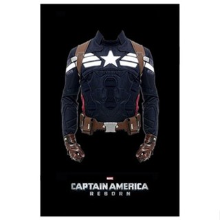 เสื้อกัปตันอเมริกา Captain America HZ Cosplay The Winter Solider Denim Jacket