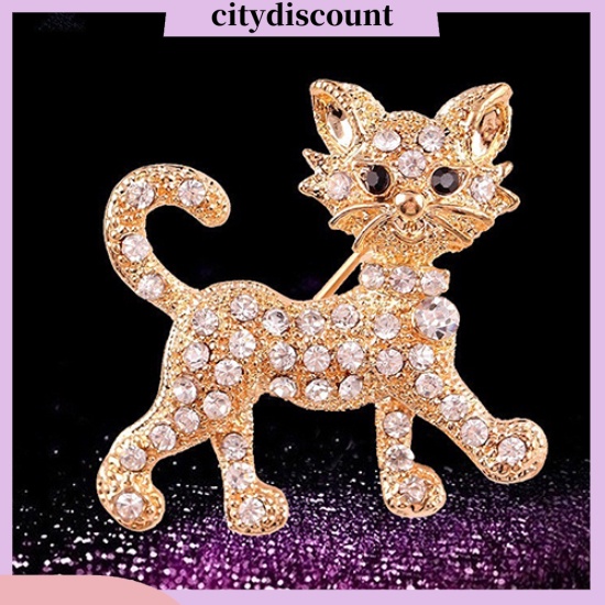 lt-citydiscount-gt-เข็มกลัด-แบบ-cool-cat-ของขวัญ-เครื่องประดับสำหรับสตรี