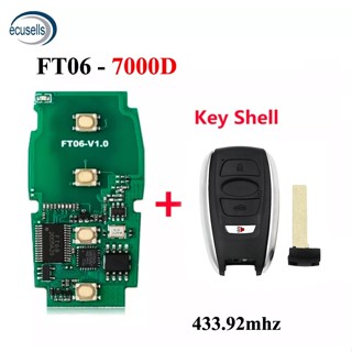 Lonsdor FT06-7000D 433.92MHz Car Remote Smart Key for Subaru Keyless Go Control Transmitter Circuit Board PCB 8A Chip