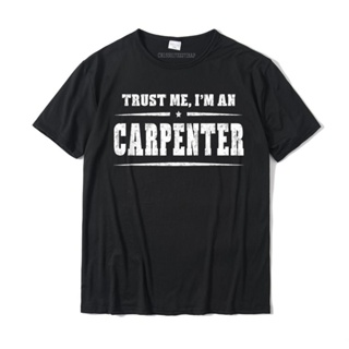 เสื้อยืดเข้ารูป Güven bana ben bir marangoz T-Shirt komik kadın erkek hediye tasarımcısı Normal T shirt pamuk erkekler T