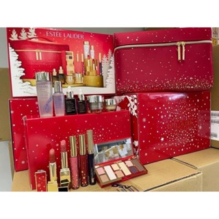 พร้อมส่ง*ของแท้* Estee Lauder Christmas 2022 Set  กระเป๋าสีแดง ด้านในมี 12 ชิ้น