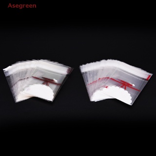 [Asegreen] ถุงพลาสติก พิมพ์ลายโบว์น่ารัก มีกาวในตัว สําหรับใส่คุกกี้ บิสกิต เค้ก ขนมหวาน 100 ชิ้น