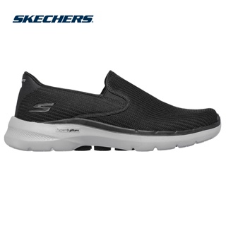 สินค้า Skechers สเก็ตเชอร์ส รองเท้า ผู้ชาย GOwalk 6 GOwalk Shoes 216201-BKGY