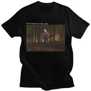 เสื้อยืดผู้ชาย ใหม่ เสื้อยืดคอกลม แขนสั้น ผ้าฝ้ายแท้ พิมพ์ลาย Robert Pattinson Standing Meme แฟชั่นฤดูร้อน สําหรับผู้ชาย