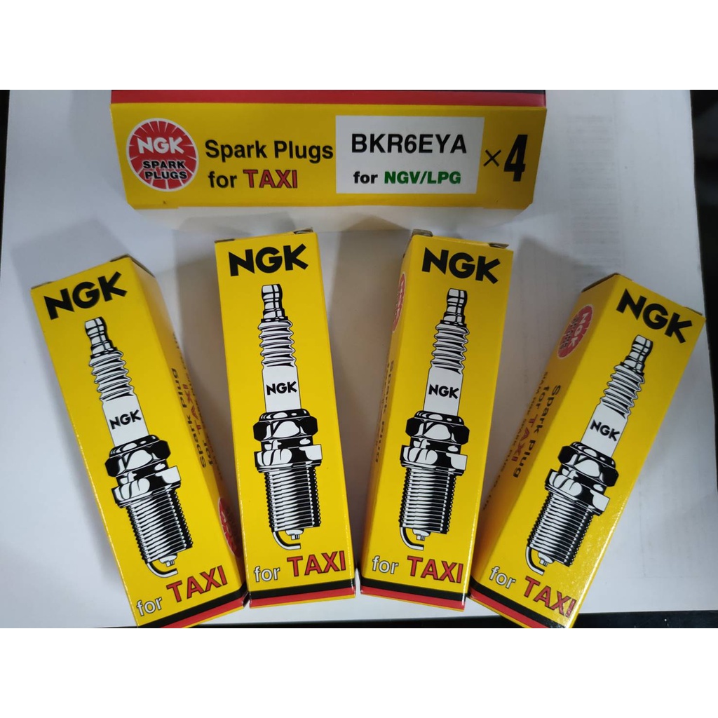 ngk-หัวเทียน-taxi-bkr6eya-for-ngv-lpg-แพ็ค-4-หัว-ของแท้-made-in-thailand