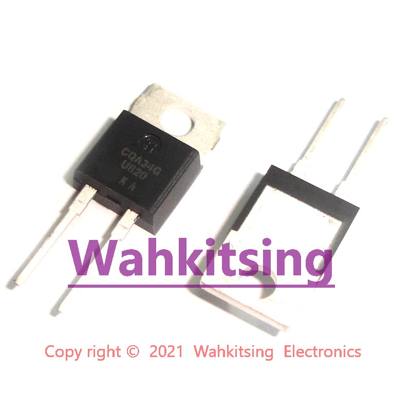 50 PCS MUR820 TO-220 U820 SWITCHMODE Power Ultrafast Rectifier 8 Amp ...