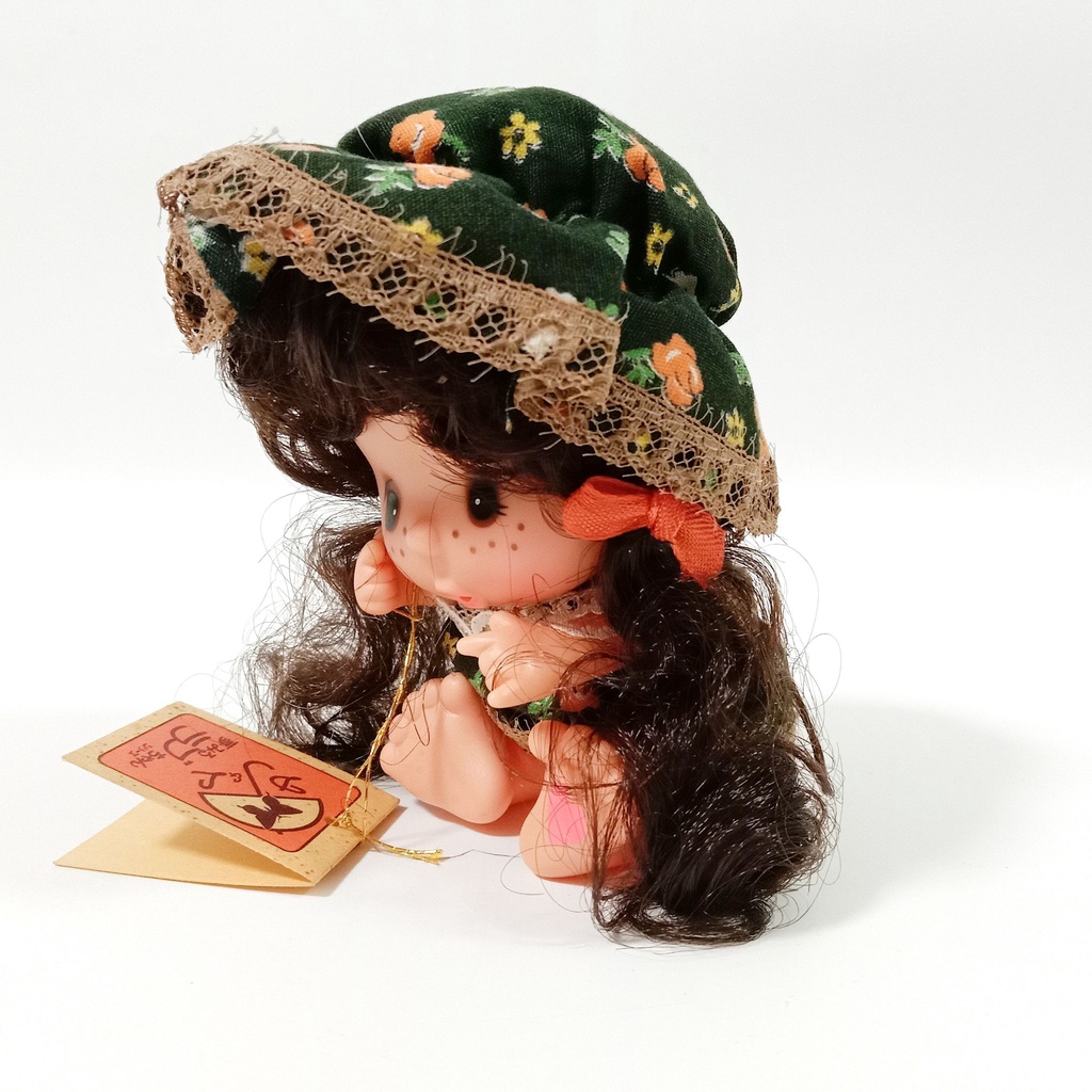 ตุ๊กตาวินเทจ-ตาหวาน-งานเก่า-ตุ๊กตาหายาก-ป้ายห้อย-ของแท้ญี่ปุ่น
