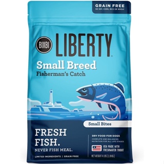 อาหารสุนัข Bixbi Liberty สูตร Small Breed Fisherman’s Catch Recipe Fresh Fish ขนาด 1.8 kg (Exp. 05 Dec 2022)