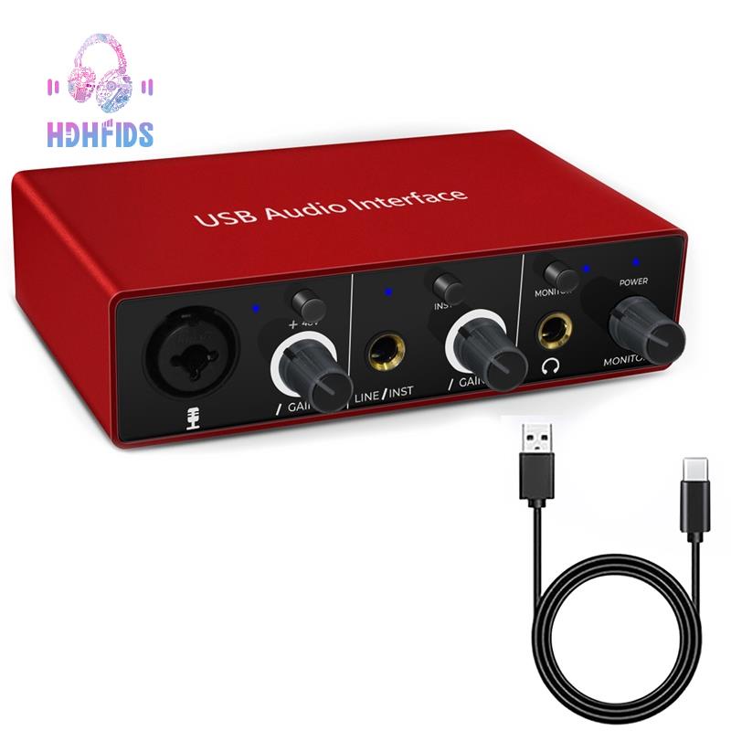 อินเตอร์เฟซเสียง XRL อินเตอร์เฟซเสียง 48V Phantom Power รองรับเครื่อง