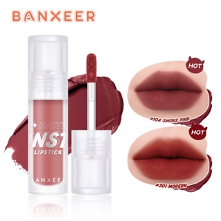 BANXEER แมทอิ้งค์ ลิควิดลิปสติก กันน้ํา เคลือบริมฝีปาก ไม่ติด 12 สี Matte Lipstick Long Lasting