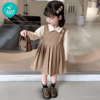 ชุดเดรส polobaju budak lelaki 10 tahun สําหรับเด็กวัยหัดเดิน☢ชุดเดรส สไตล์วิทยาลัย แฟชั่นฤดูใบไม้ร่วง สําหรับเด็กผู้หญิง 2022
