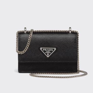 prada-กระเป๋าใส่เหรียญโซ่หนัง-prada-saffiano-รูปแบบใหม่-สินค้าลดราคา