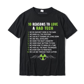 เสื้อขาว 10 เหตุผลที่ต้องรักเทคโนโลยี RAD ตลก XRay เสื้อรังสีวิทยาเสื้อยืด Camisas เสื้อยืดลําลองสําหรับผู้ชาย