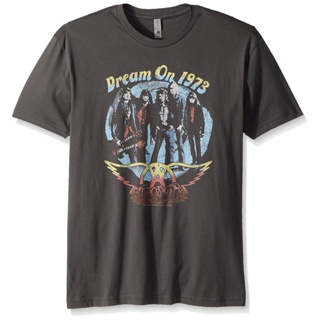 เสื้อยืดผ้าฝ้ายพิมพ์ลายแฟชั่น Lint9 [พร้อมส่ง] เสื้อยืดผ้าฝ้าย 100% พิมพ์ลาย American Aerosmith Dream โอเวอร์ไซซ์ ของขวั