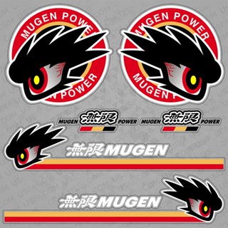 สติกเกอร์โลโก้ 8 แบบ สําหรับตกแต่งรถยนต์ Honda Mugen Power