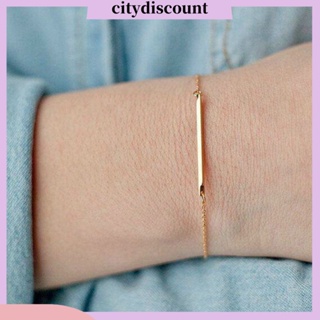 &lt;citydiscount&gt;  City_Bracelet สร้อยข้อมือกําไลข้อมือโซ่อัลลอยสําหรับผู้หญิง