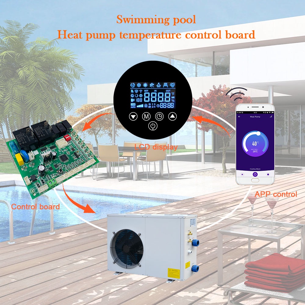 air-to-water-swimming-pool-chiller-heat-pump-controller-printed-circuit-board-assembly-pcb-pcba