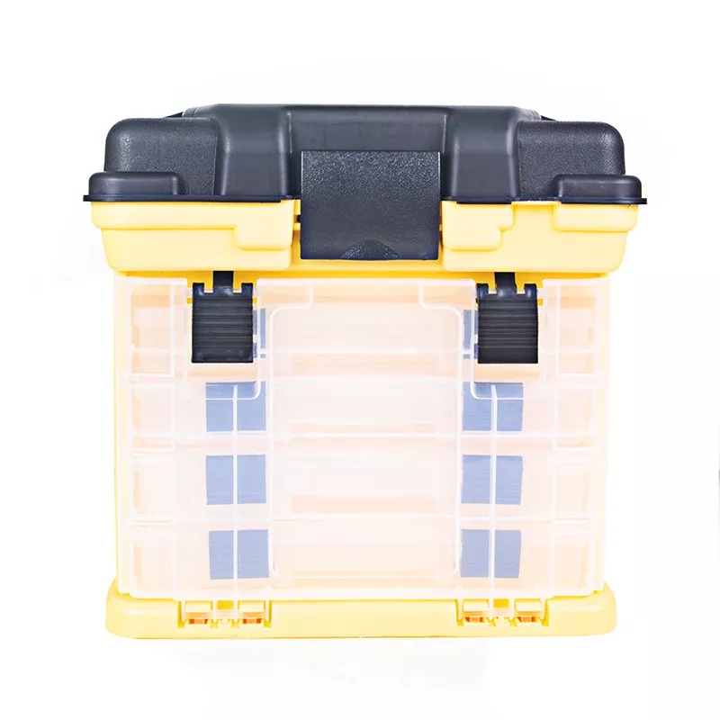 กล่องเครื่องมือ-กล่องเครื่องมือช่าง-กล่องช่าง-พลาสติก-กล่องเก็บของ-กล่องใส่อุปกรณ์ตกปลา-4-ช่องสำหรับอุปกรณ์ตกปลา