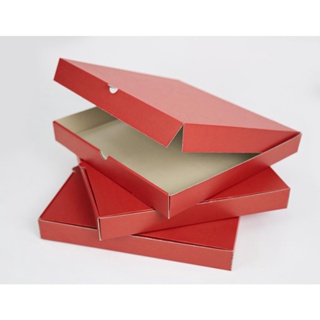 Boxjourney กล่องลูกฟูกพรีเมี่ยม สีแดง 34.8x35x4.5 cm. (20 ชิ้น/แพ็ค)