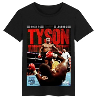 เสื้อยืดผู้ชาย ใหม่ เสื้อยืดแขนสั้น คอกลม ผ้าฝ้าย พิมพ์ลาย Mike Tyson Memorializes ไซซ์ S-3XL สําหรับผู้ชาย และผู้หญิง S