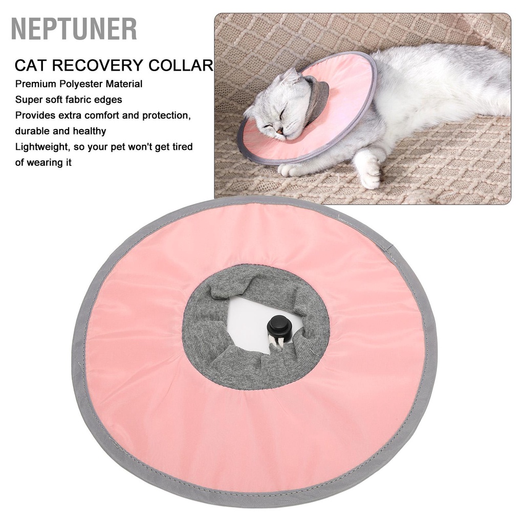 neptuner-ปลอกคอ-กันน้ํา-ปรับได้-ป้องกันการเลีย-สําหรับสัตว์เลี้ยง-แมว