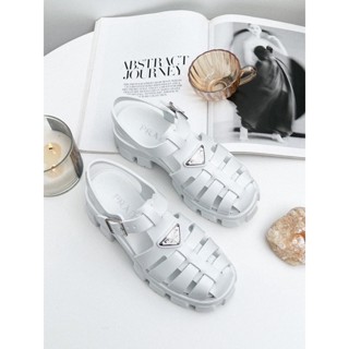 Prada sandal white rubber