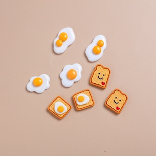 สินค้า จี้ไข่ดาว ขนมปัง อาหาร น่ารัก DIY สําหรับเด็ก
