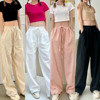 Linen basic pants🪄✨กางเกงขายาว มีซับในทุกสี