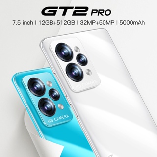 ภาพขนาดย่อของภาพหน้าปกสินค้าGT2 Pro โทรศัพท์มือถือ 5G โทรศัพท์ รองรับ2ซิม Android สมาร์ทโฟน 7.5นิ้ว โทรศัพท์ถูกๆ 16+512G โทรศัพท์ จากร้าน _5v4czfbx3 บน Shopee