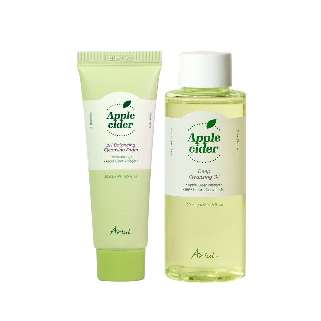 ariul-apple-cider-deep-cleansing-oil-100ml-apple-cider-ph-balancing-cleansing-foam-50ml