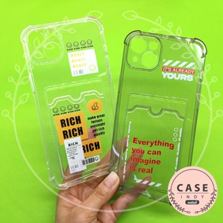 เคส Vivo Y21(2021)เคสนิ่มใสมุมกันกระแทกกันกล้อง TPU ด้านหลังมีช่องใส่การ์ด เคสมือถือกันกล้อง เคสใส่การ์ด