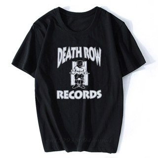 เสื้อยืดชาย Ölüm sırası kayıtları Tupac 2pac Dre erkek r. I T-Shirt siyah kısa kollu T gömlek baskılı pamuklu bluz müzik