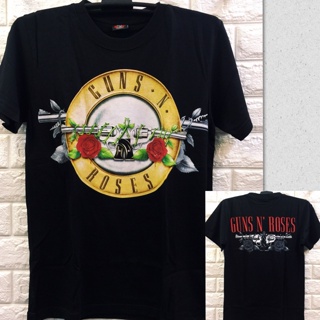 เสื้อยืดผ้าฝ้ายพิมพ์ลายขายดี Yuanl5 {พร้อมส่ง เสื้อยืดแขนสั้น พิมพ์ลาย Rock Band Guns Roses Cod พลัสไซซ์ ไซซ์ XS-4xl สํา