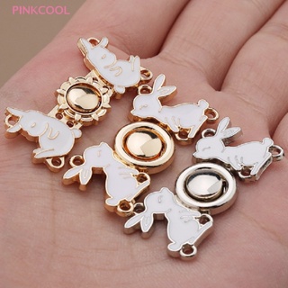 Pinkcool ขายดี กระดุมโลหะ ปรับได้ สําหรับเสื้อคาร์ดิแกน และกระโปรง 1 คู่