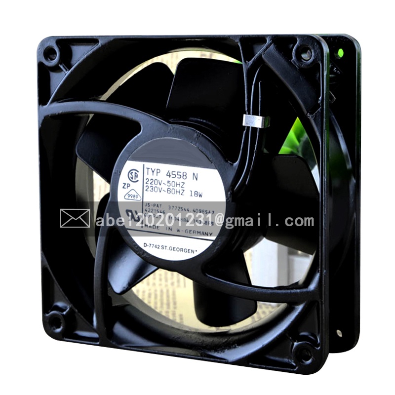 ยี่ห้อใหม่ TYP 4558N 4558 N 220V/230V AC ORIGINAL COOLING FAN 12038 120 ...