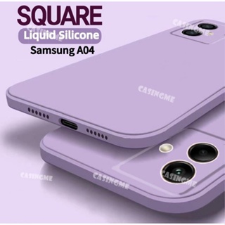 เคสโทรศัพท์ซิลิโคน TPU แบบนิ่ม ทรงสี่เหลี่ยม กันกระแทก สําหรับ Samsung Galaxy A04 A04e A 04 S A04S A04 4G 5G