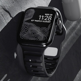 ภาพหน้าปกสินค้าสายนาฬิกาข้อมือซิลิโคนยาง แบบนิ่ม สําหรับ Apple Watch Ultra Band Series 7 8 49 มม. 45 มม. 41 มม. iWatch SE 6 5 4 3 44 มม. 40 มม. 42 มม. 38 มม. ที่เกี่ยวข้อง