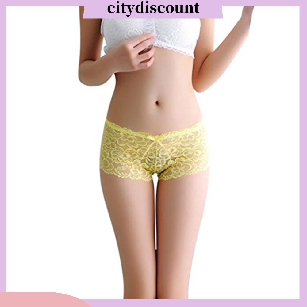 lt-citydiscount-gt-กางเกงชั้นในซีทรู-ผ้าลูกไม้-เซ็กซี่-ประดับโบว์-สําหรับผู้หญิง