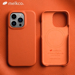 Melkco เคสโทรศัพท์มือถือหนังวัวแท้ พรีเมี่ยม แม่เหล็ก สไตล์ธุรกิจ หรูหรา สําหรับ iPhone 14 Pro Max 15 Pro 14Plus