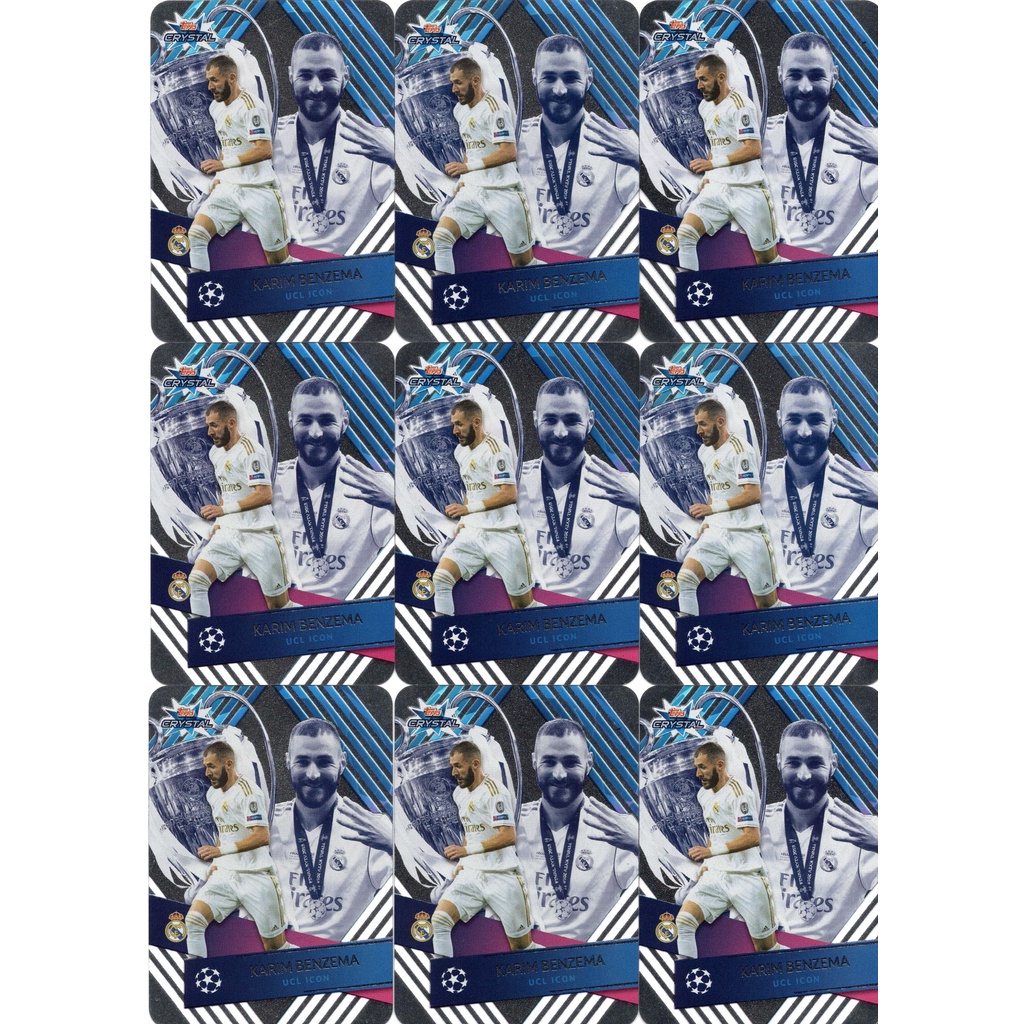 ภาพหน้าปกสินค้า100 x Karim Benzema 125 Topps CRYSTAL 2019/20 cards จากร้าน laddashop1 บน Shopee